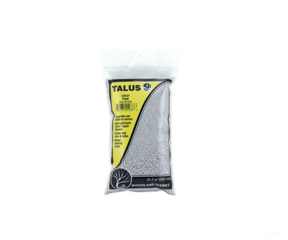 Woodland Scenics 1278 Talus - Fine Grey Rocks & Landforms