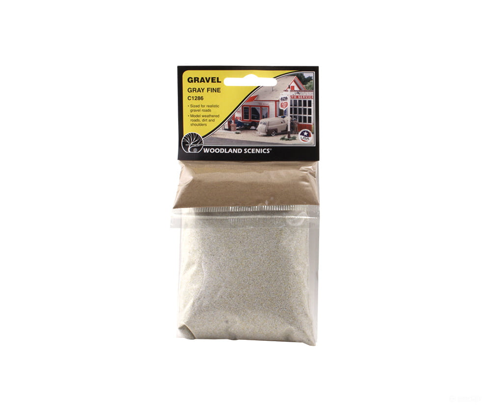 Woodland Scenics 1286 Fine Gray Gravel Roads & Streets