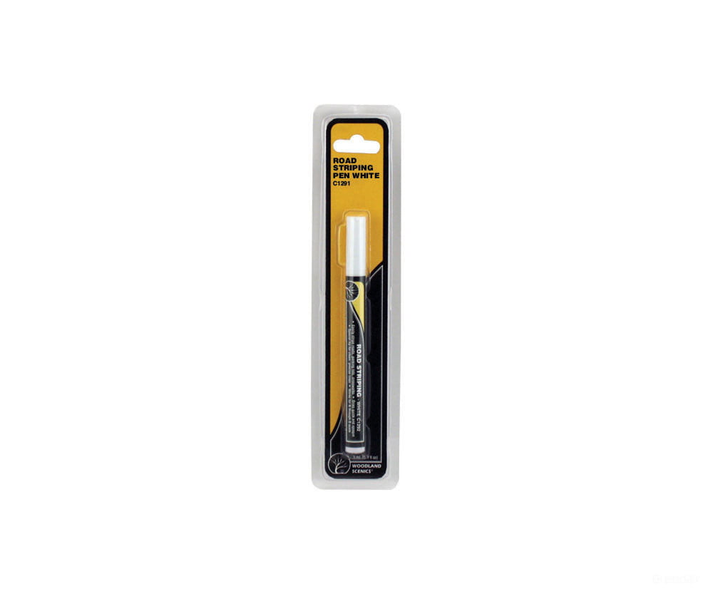 Woodland Scenics 1291 Road Striping Pen - White Paint
