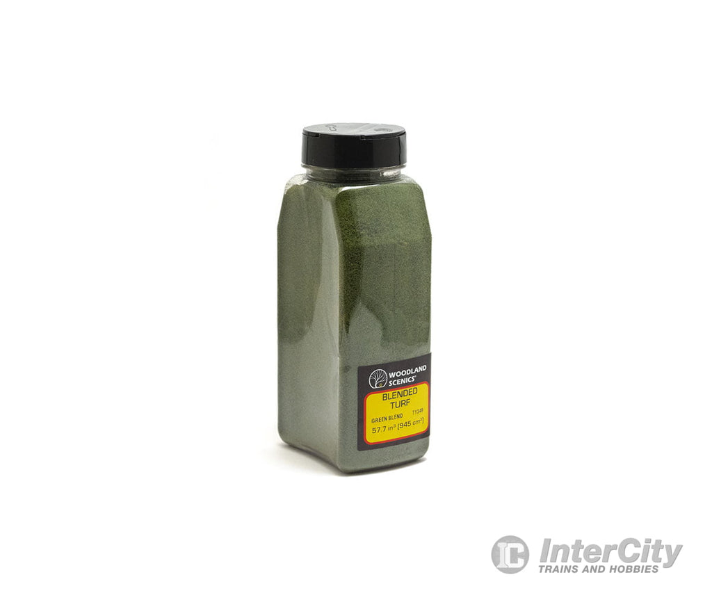 Woodland Scenics 1349 Shaker Turf - Blend Green (32 Oz) Flock & Turf