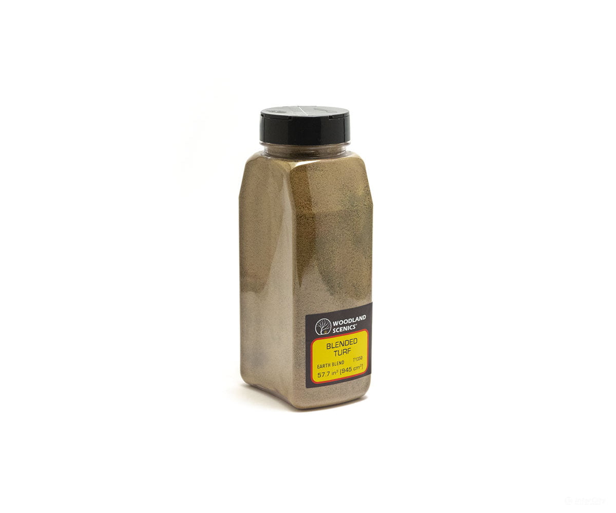 Woodland Scenics 1350 Shaker Turf - Blend Earth (32 Oz) Flock & Turf