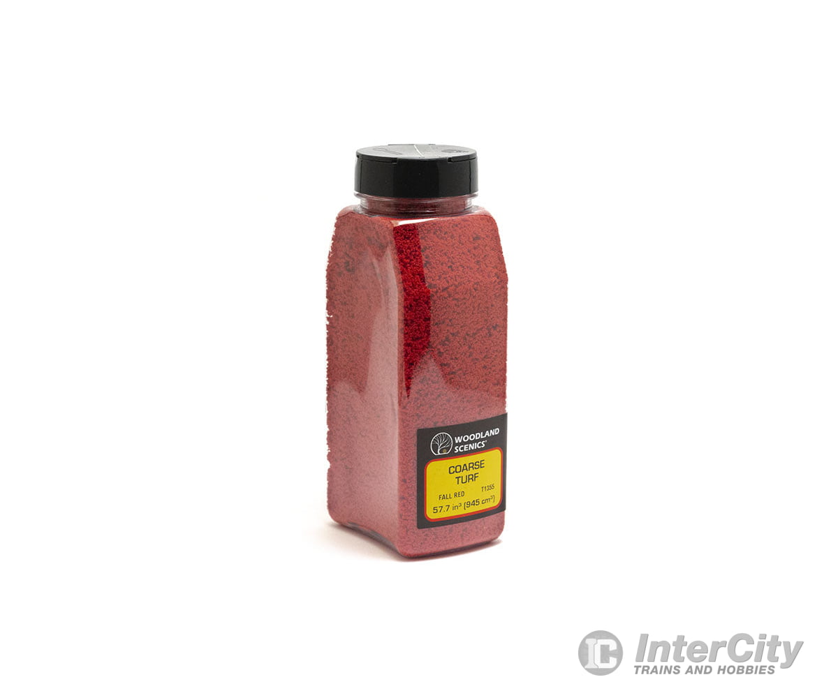 Woodland Scenics 1355 Shaker Turf - Coars Fall Red (32 Oz) Flock & Turf
