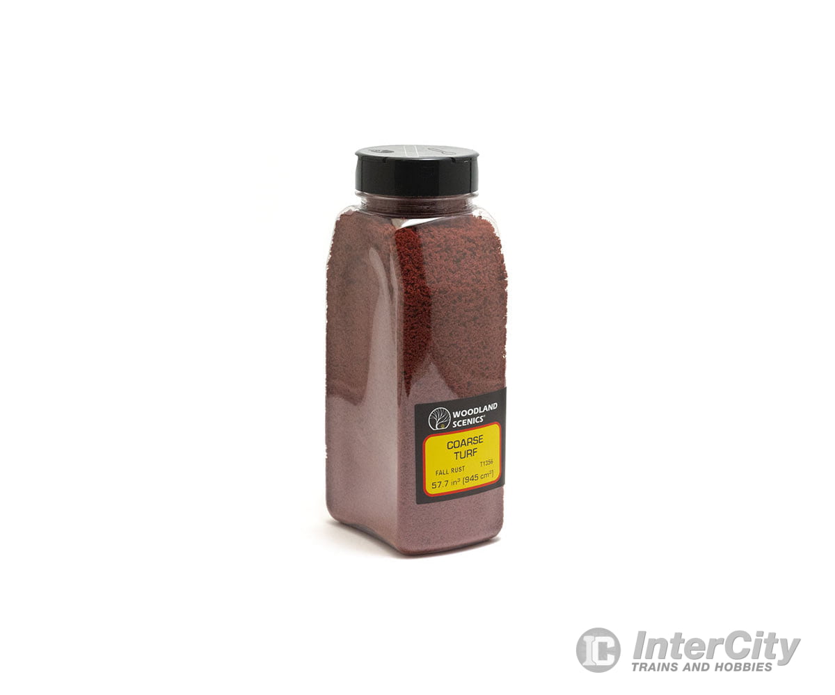 Woodland Scenics 1356 Shaker Turf - Coars Fall Rust (32 Oz) Flock & Turf