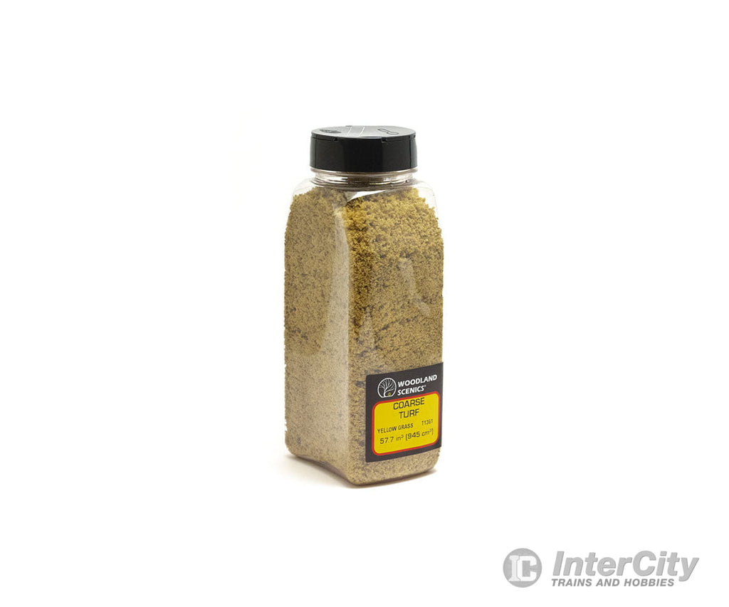 Woodland Scenics 1361 Shaker Turf - Coars Yellow Grass (32 Oz) Flock & Turf