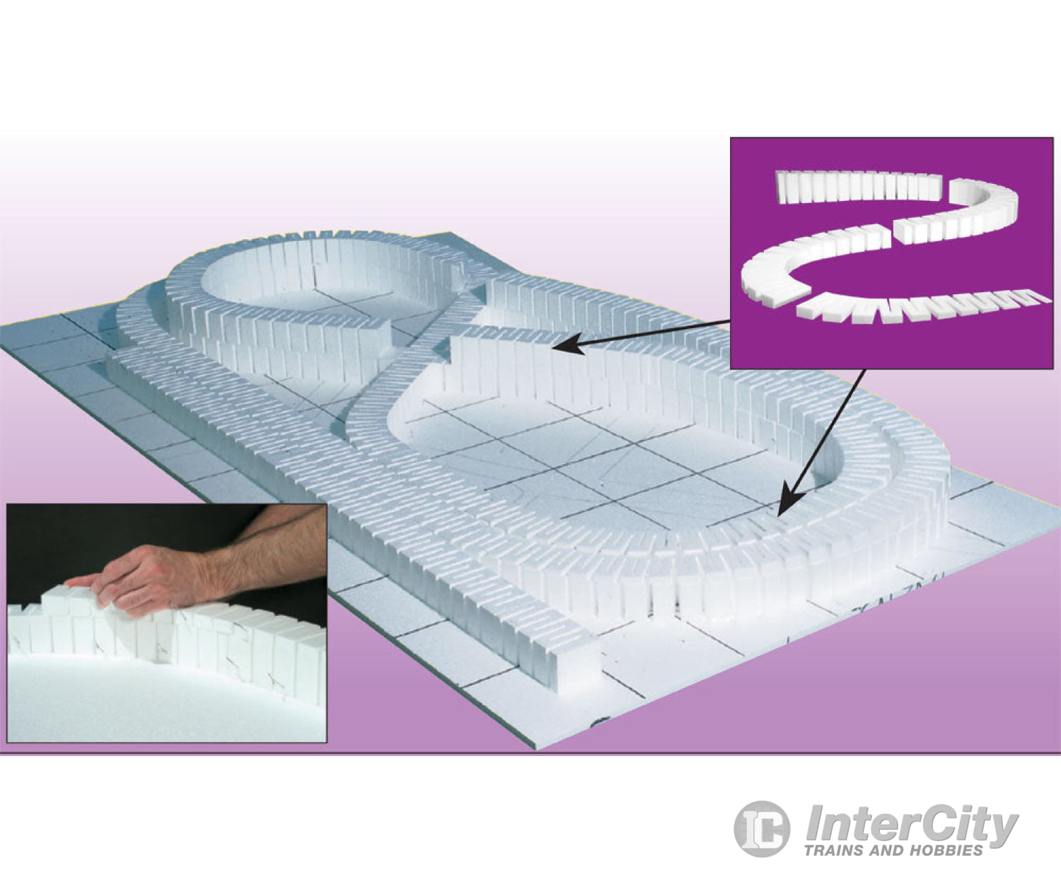 Woodland Scenics 1415 Incline Starter 3% (6/Pk) Landform Building