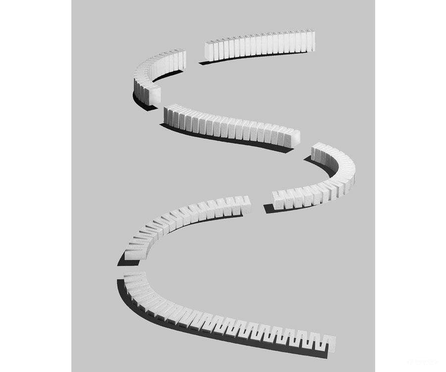 Woodland Scenics 1416 Incline Set-3% (0 (0-4.5’’ In 12’) (6/Pk) Landform Building