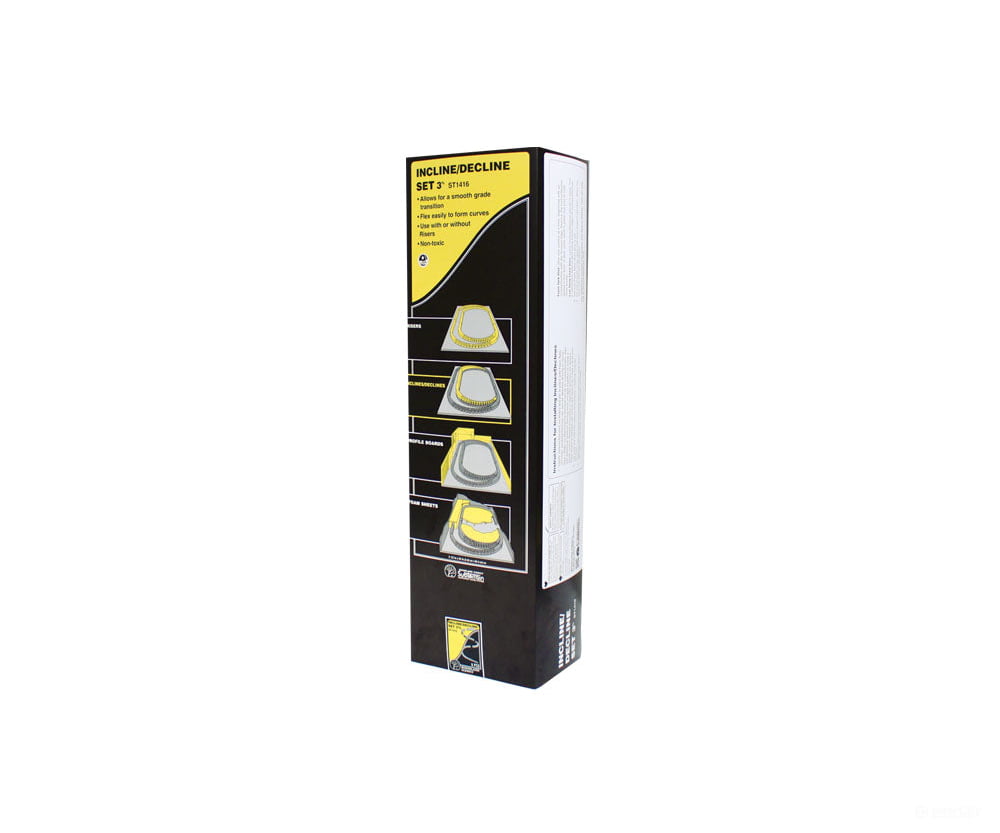 Woodland Scenics 1416 Incline Set - 3% (0 (0 - 4.5’ In 12’) (6/Pk) Landform Building