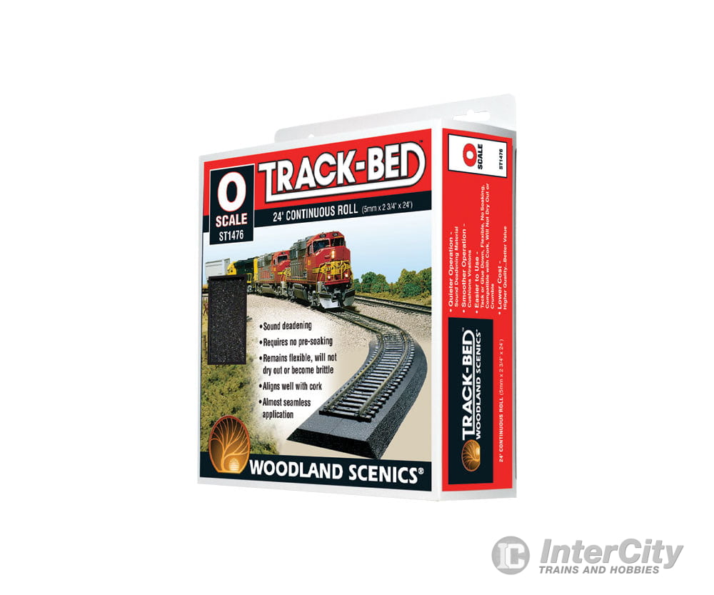 Woodland Scenics 1476 Track - Bed Roadbed Material Continuous Roll - 24’ 7.3M O Scale Ballast &