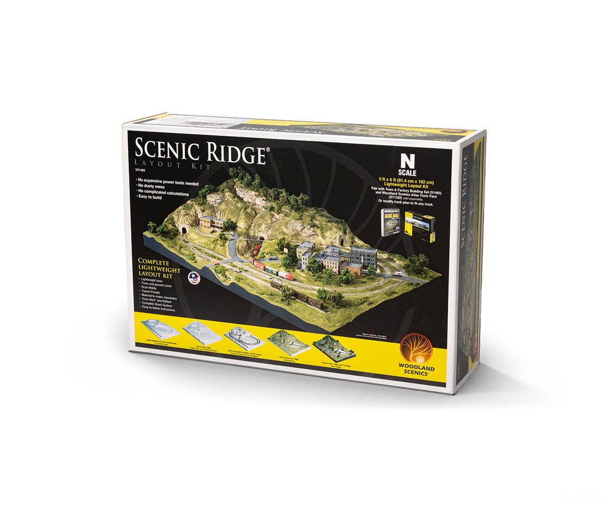 Woodland Scenics 1482 Scenic Ridge Layout Kit (N) Kits