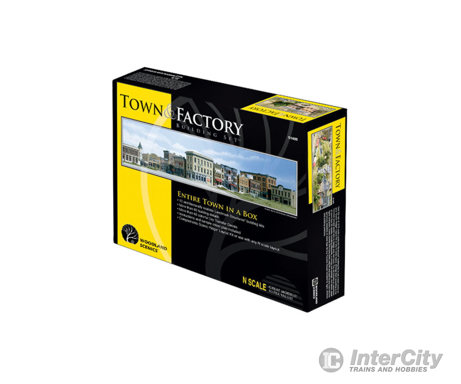 Woodland Scenics 1485 Town/Factory Building Set (N) Layout Kits