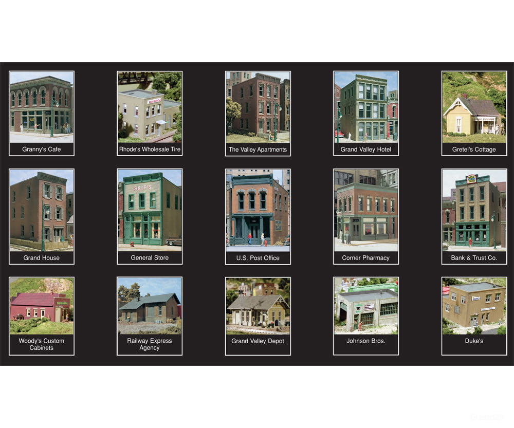 Woodland Scenics 1486 City & Industry Building Set (Ho) Layout Kits