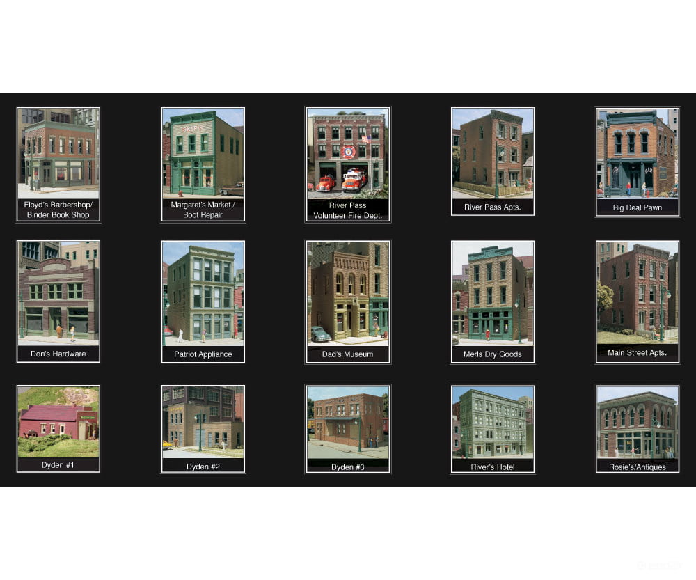 Woodland Scenics 1487 River Pass Building Kits (Ho) Layout