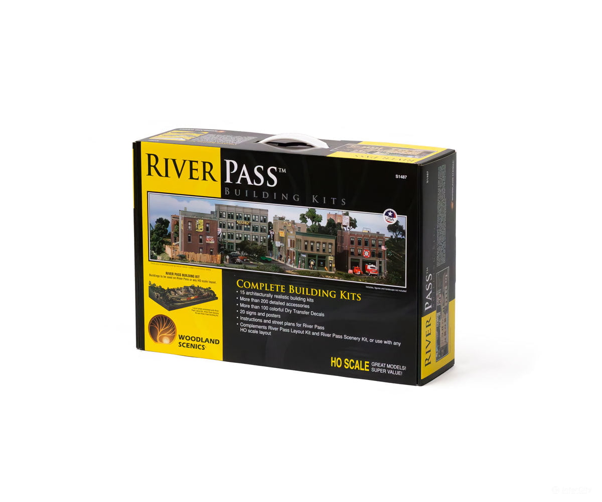 Woodland Scenics 1487 River Pass Building Kits (Ho) Layout