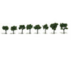 Woodland Scenics 1501 Ready - Med Green (.75’ - 1.25’) (8/Pk) Trees & Vegetation