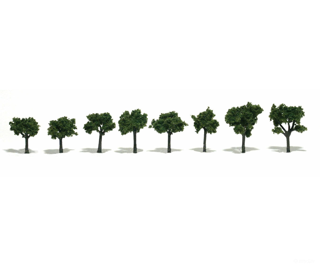 Woodland Scenics 1501 Ready - Med Green (.75’ - 1.25’) (8/Pk) Trees & Vegetation