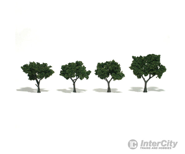 Woodland Scenics 1504 Ready-Med Grn (2’-3’) (4/Pk) Trees & Vegetation