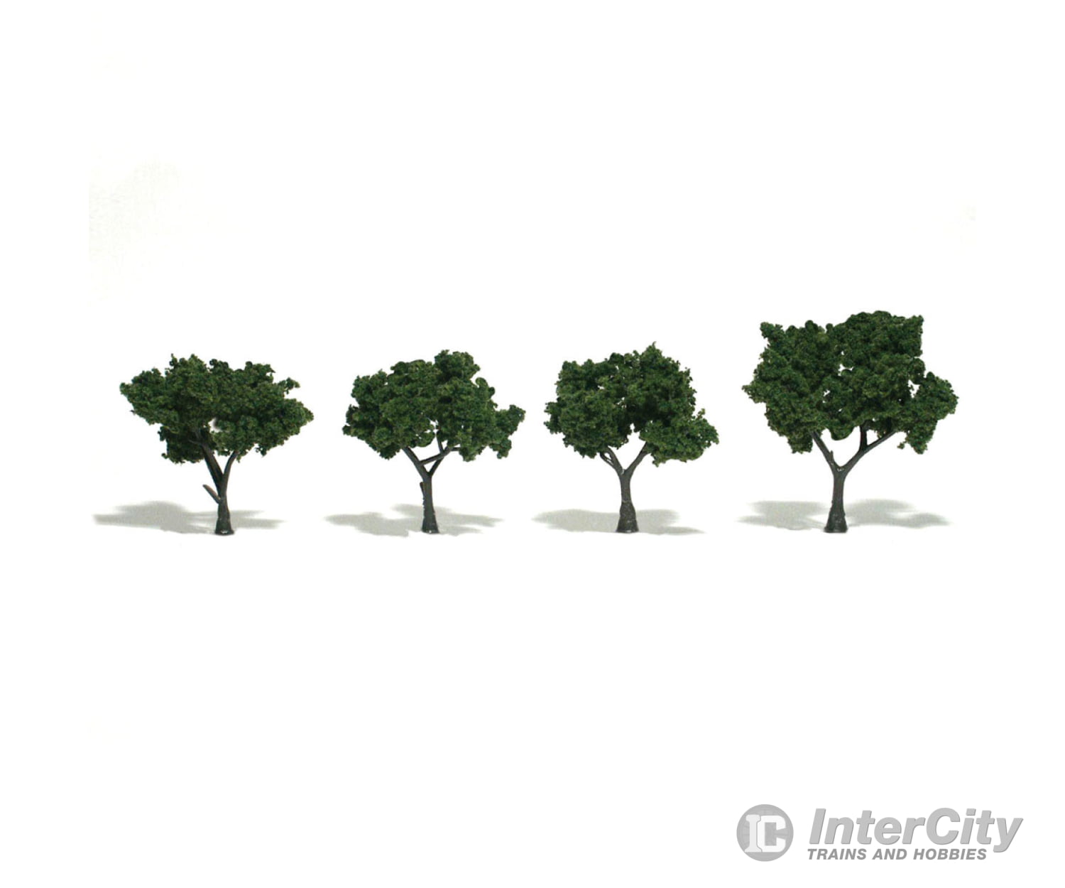 Woodland Scenics 1504 Ready-Med Grn (2’-3’) (4/Pk) Trees & Vegetation