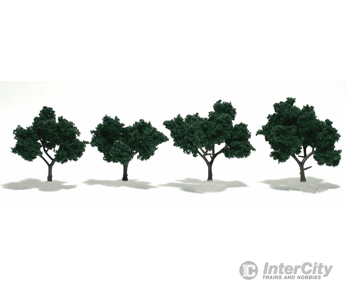 Woodland Scenics 1505 Ready-Drk Grn (2’’-3’’) (4/Pk) Trees & Vegetation
