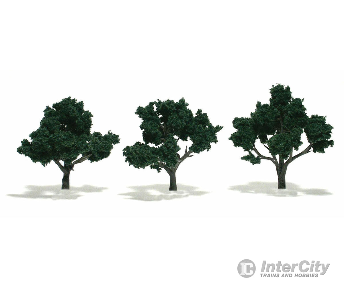 Woodland Scenics 1508 Ready-Drk Grn (3’’-4’’) (3/Pk) Trees & Vegetation