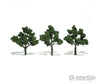 Woodland Scenics 1510 Ready - Med Grn (4’ - 5’) (3/Pk) Trees & Vegetation