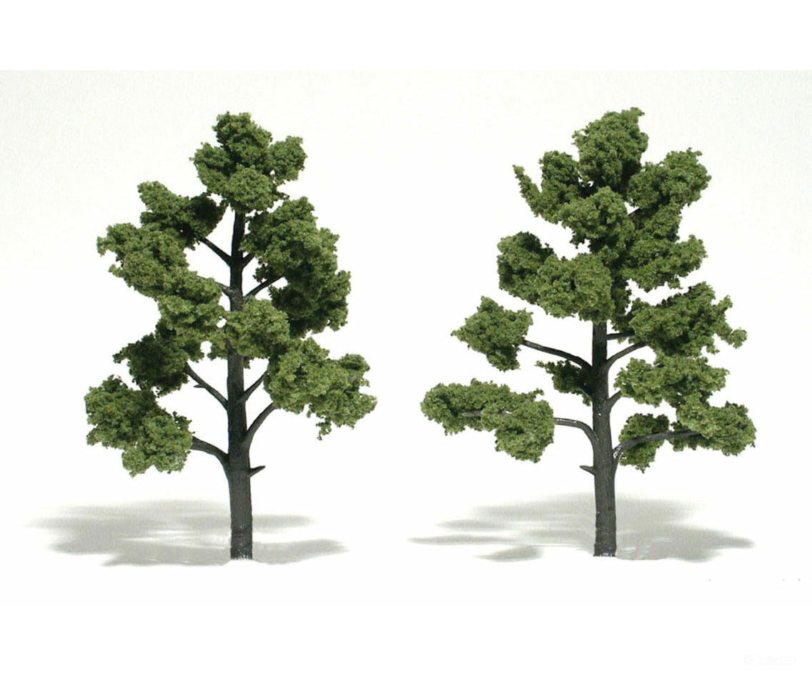Woodland Scenics 1512 Ready-Lgt Grn (5’’-6’’) (2/Pk) Trees & Vegetation