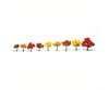 Woodland Scenics 1540 Ready - Fall Mix (1.25’ - 3’) (9/Pk) Trees & Vegetation