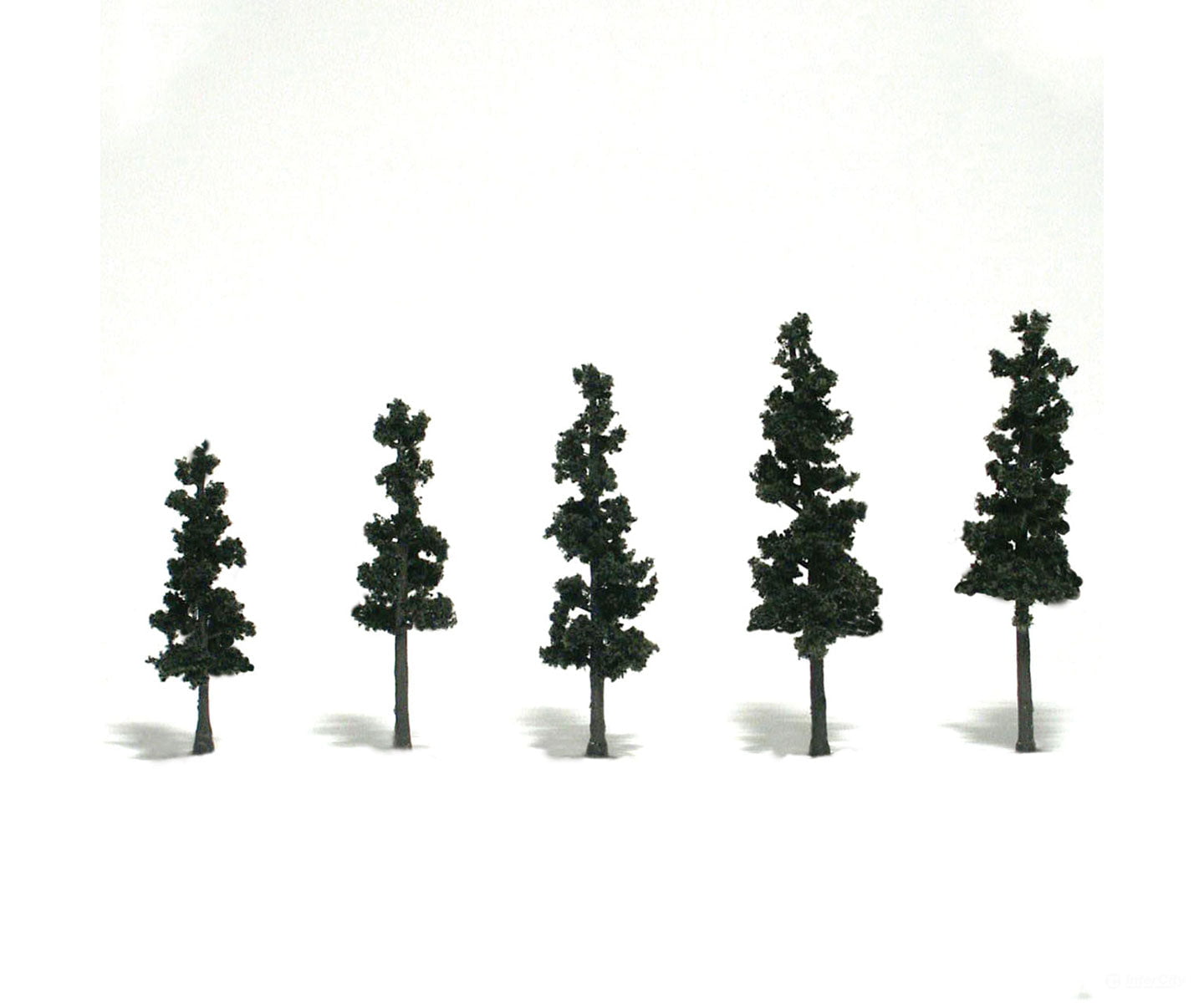 Woodland Scenics 1560 Ready - Conifer Grn (2.5’ - 4’) (5/Pk) Trees & Vegetation
