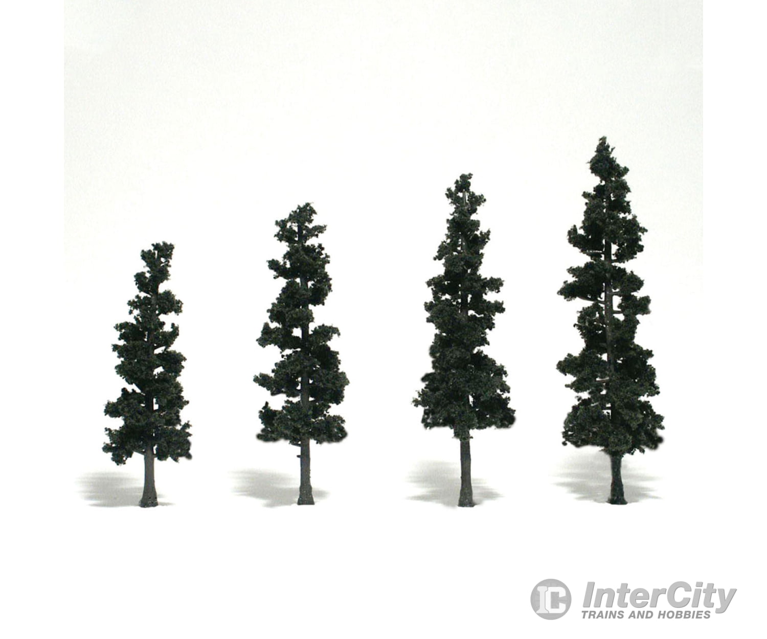 Woodland Scenics 1561 Ready - Conifer Grn (4’ - 6’) (4/Pk) Trees & Vegetation