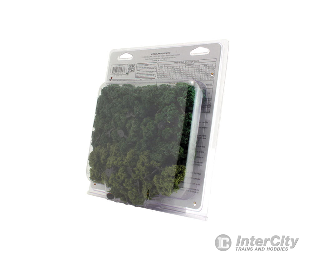 Woodland Scenics 1570 Ready - Mixed Green Deciduous (.75’ - 2’) 38/Pk Trees & Vegetation