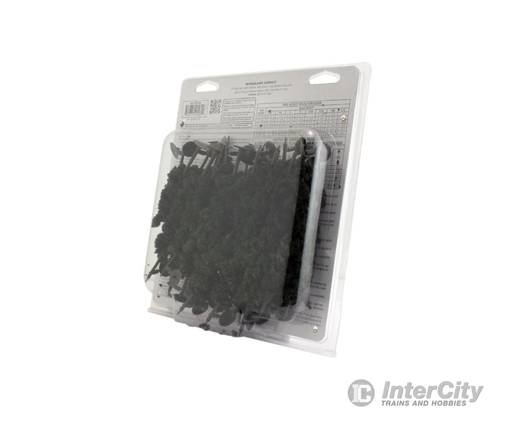 Woodland Scenics 1580 Ready - Conifer Col (2.5’ - 4’) (33/Pk) Trees & Vegetation