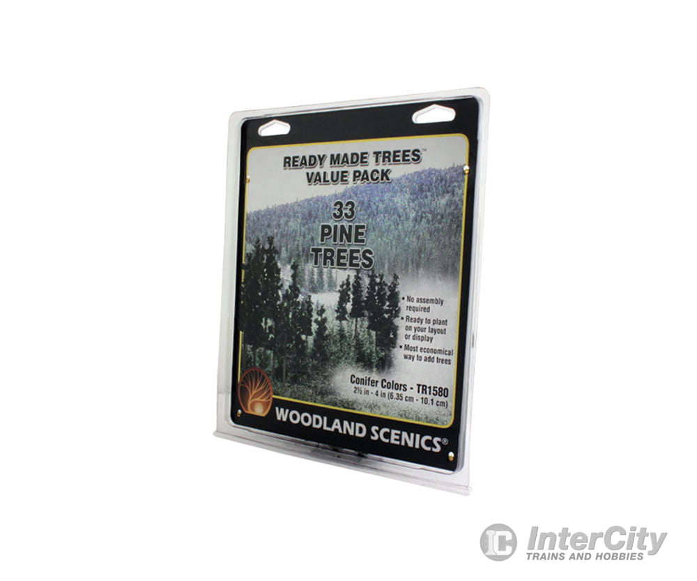 Woodland Scenics 1580 Ready - Conifer Col (2.5’ - 4’) (33/Pk) Trees & Vegetation
