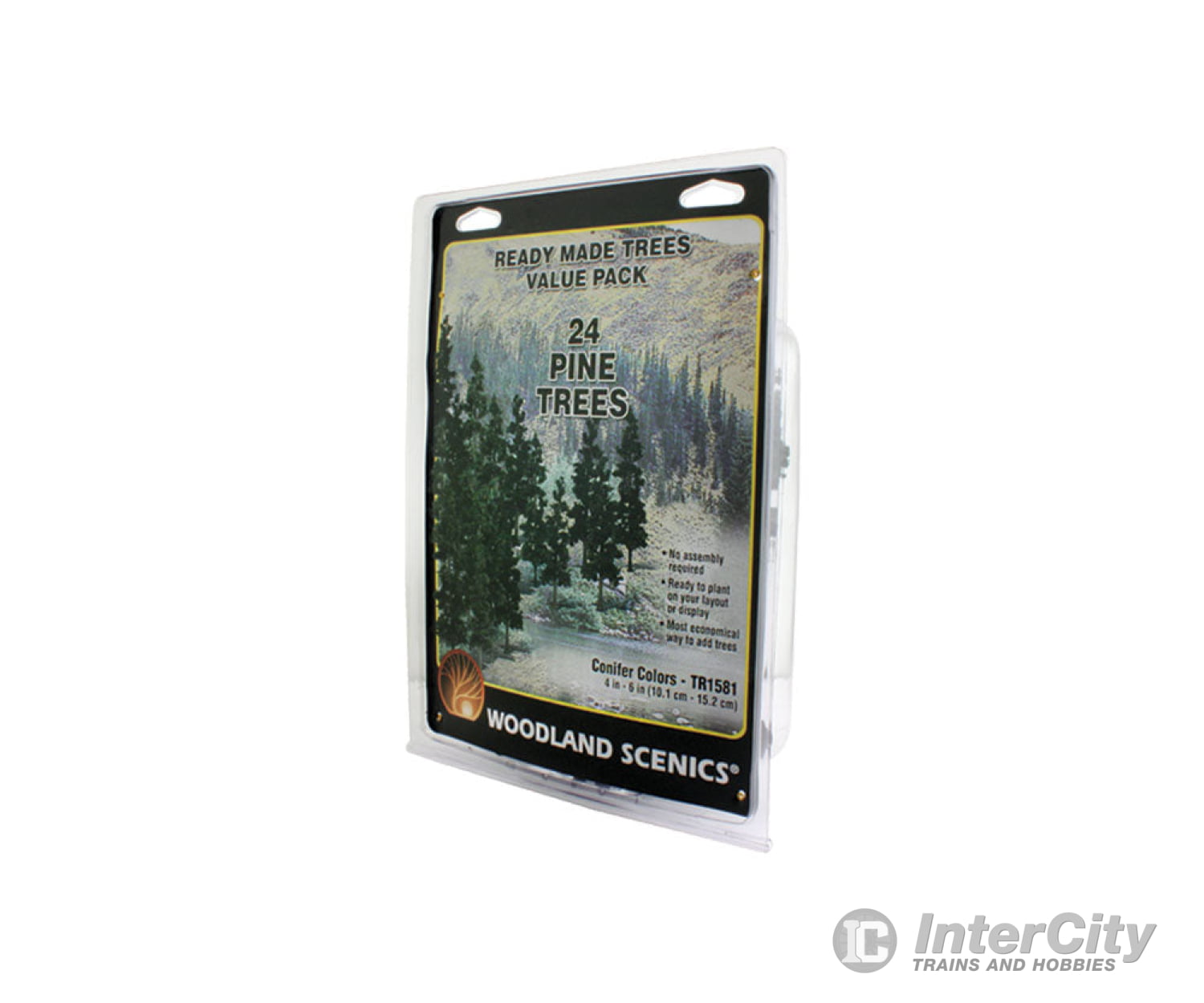 Woodland Scenics 1581 Ready - Conifer Col (4’ - 6’) (24/Pk) Trees & Vegetation