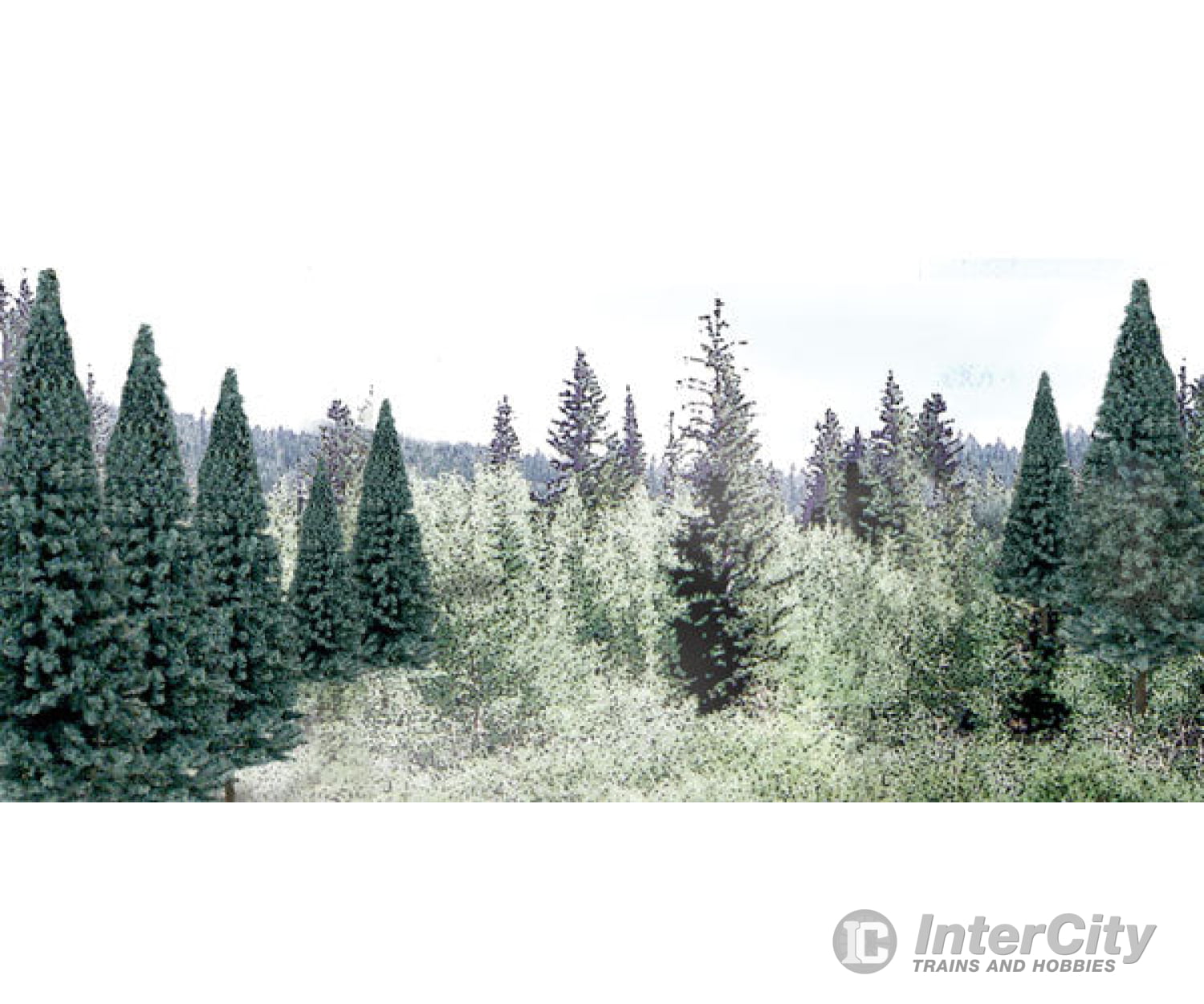 Woodland Scenics 1587 Blue Spruce Tree Value Pack - Ready Made Trees(Tm) -- 2 4’ 5.1 10.2Cm