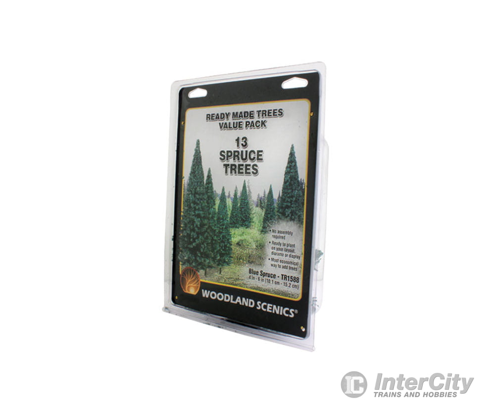 Woodland Scenics 1588 Blue Spruce Tree Value Pack - Ready Made Trees(Tm) - - 4 To 6’ 10.2 15.2Cm