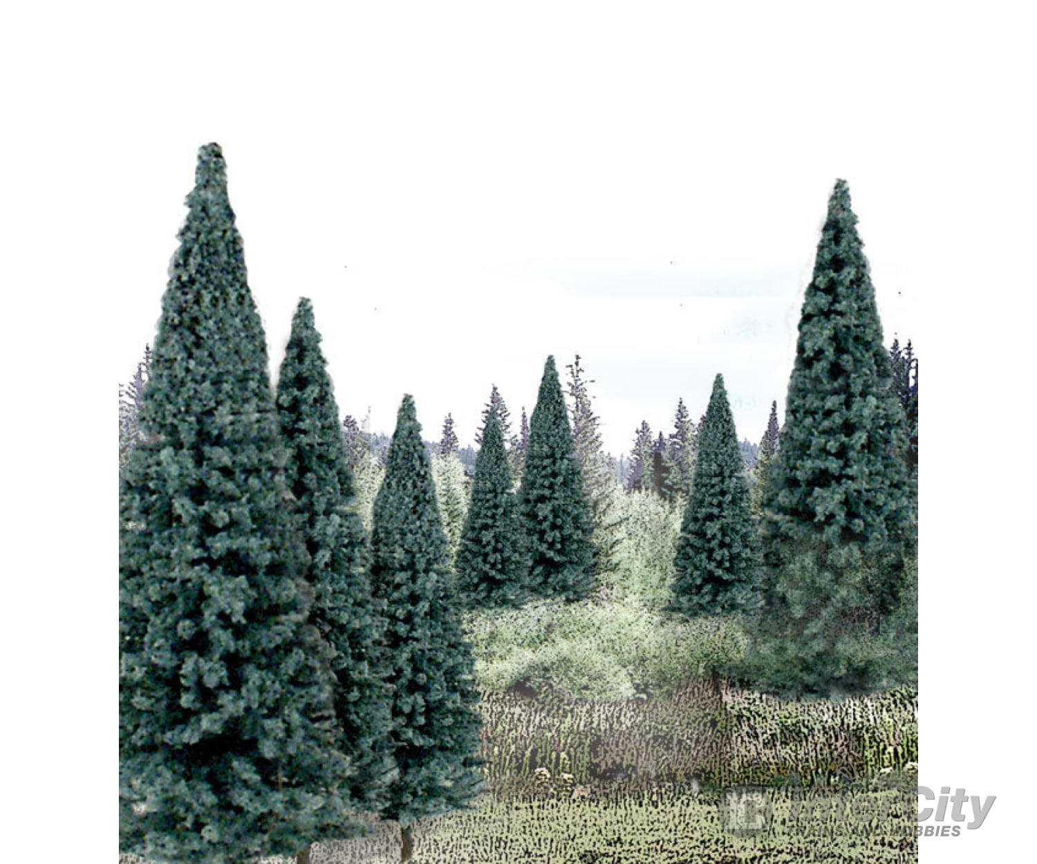 Woodland Scenics 1588 Blue Spruce Tree Value Pack - Ready Made Trees(Tm) - - 4 To 6’ 10.2 15.2Cm