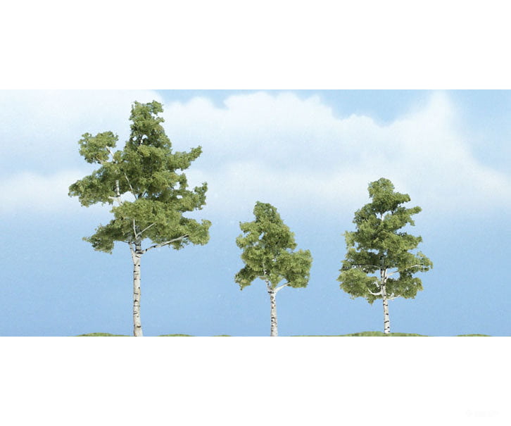 Woodland Scenics 1605 Ready Made Premium Trees(Tm) - Deciduous -- Paper Birch; One Each: 1-1/2