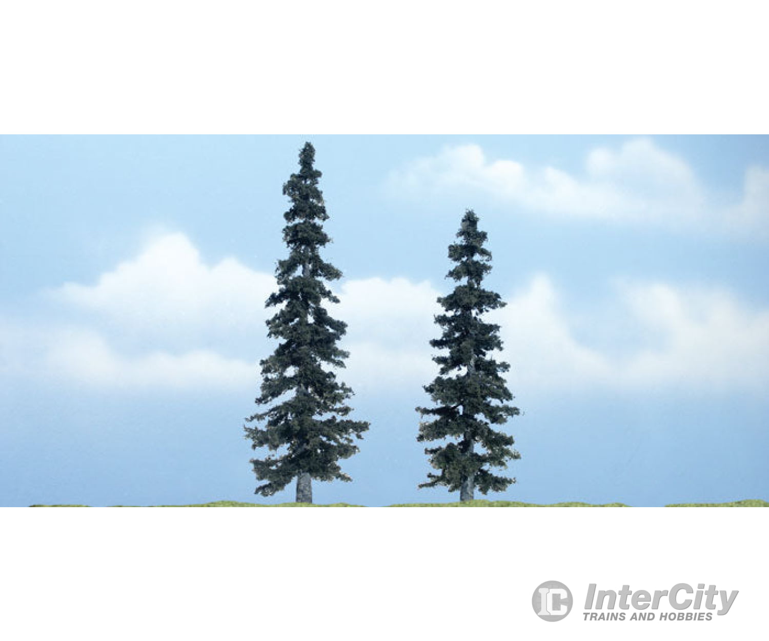 Woodland Scenics 1621 Ready Made Premium Trees(Tm) - - Spruce - 1 Each: 4 - 7/8 & 4’ 12.4 10.2Cm