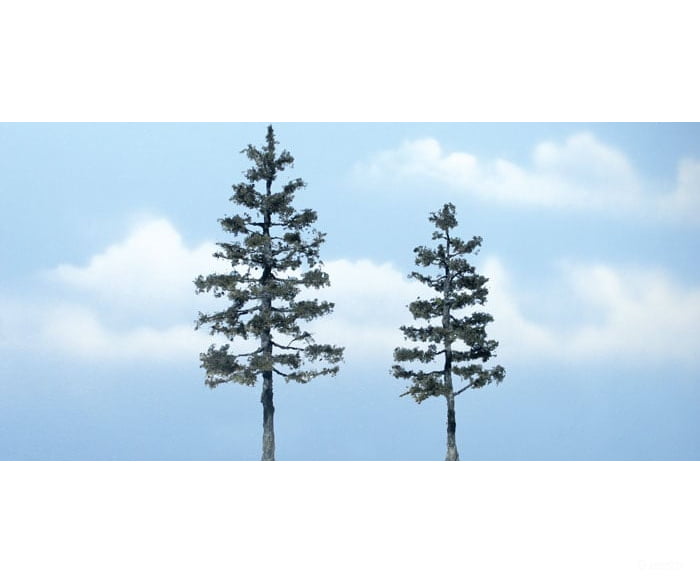 Woodland Scenics 1624 Ready Made Premium Trees(Tm) - - Pine - 1 Each: 5 - 1/8 & 4 - 1/2’ 13