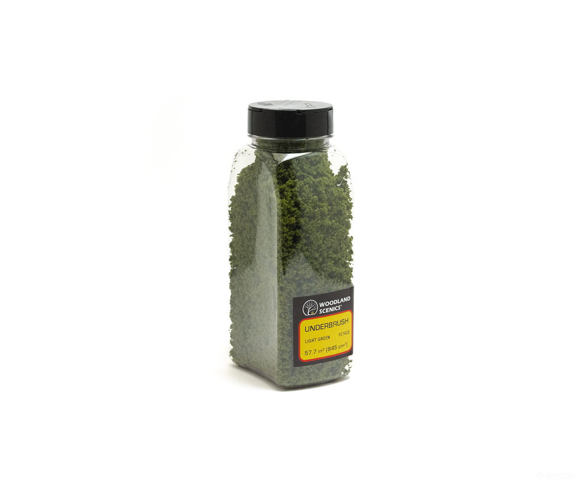 Woodland Scenics 1635 Shaker Underbrush Light Green (32 Oz) Trees & Vegetation