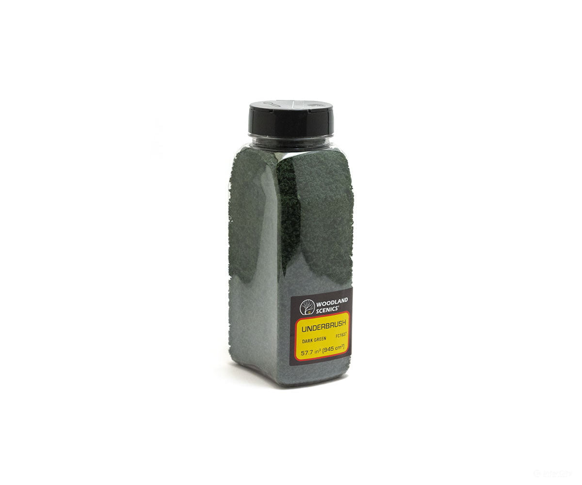 Woodland Scenics 1637 Shaker Underbrush Dark Green (32 Oz) Trees & Vegetation