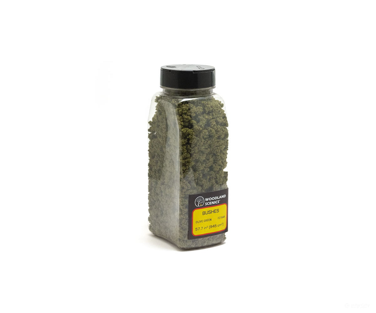 Woodland Scenics 1644 Shaker Bush - Olive Green (32 Oz) Trees & Vegetation