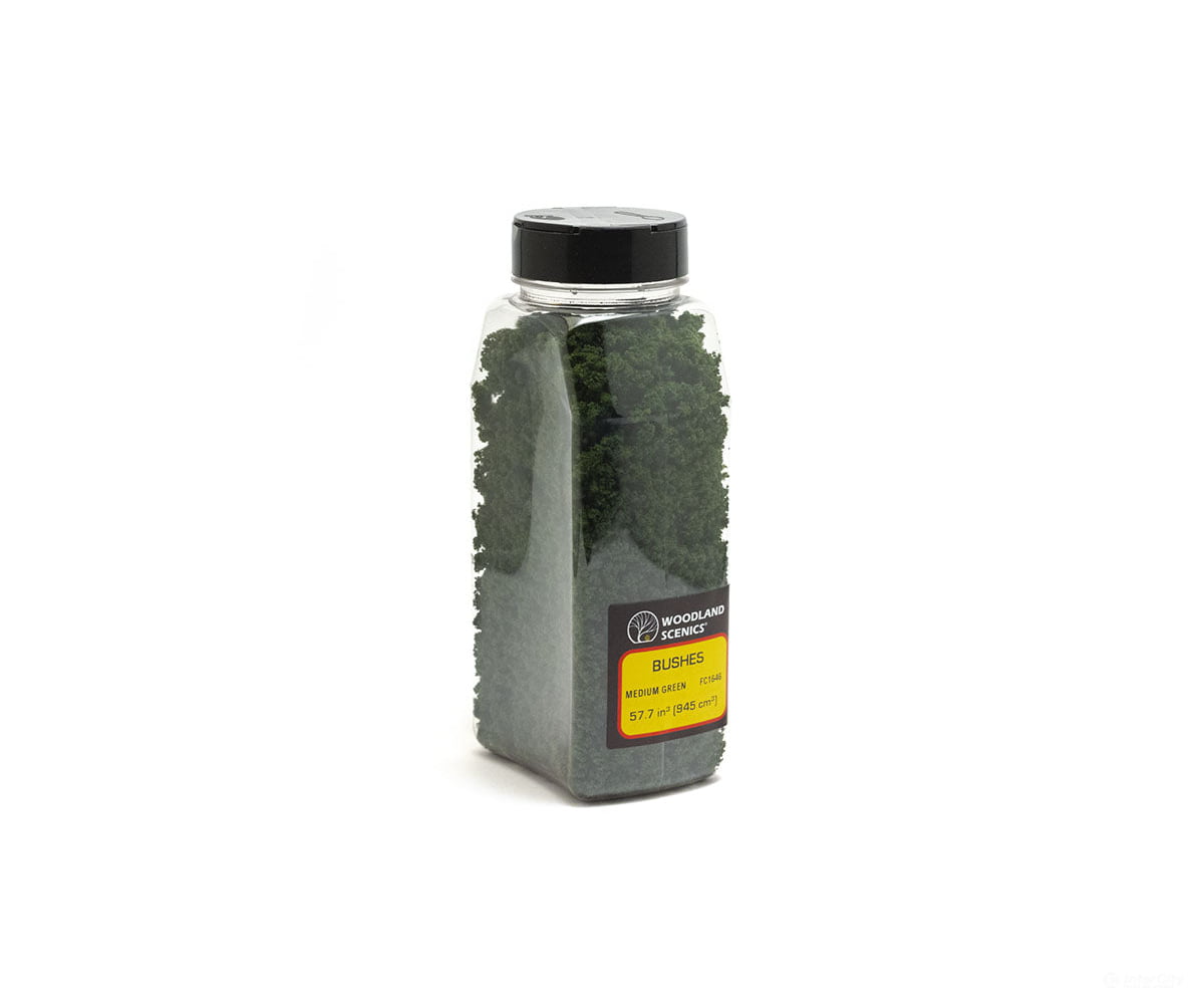 Woodland Scenics 1646 Shaker Bush - Med. Green (32 Oz) Trees & Vegetation