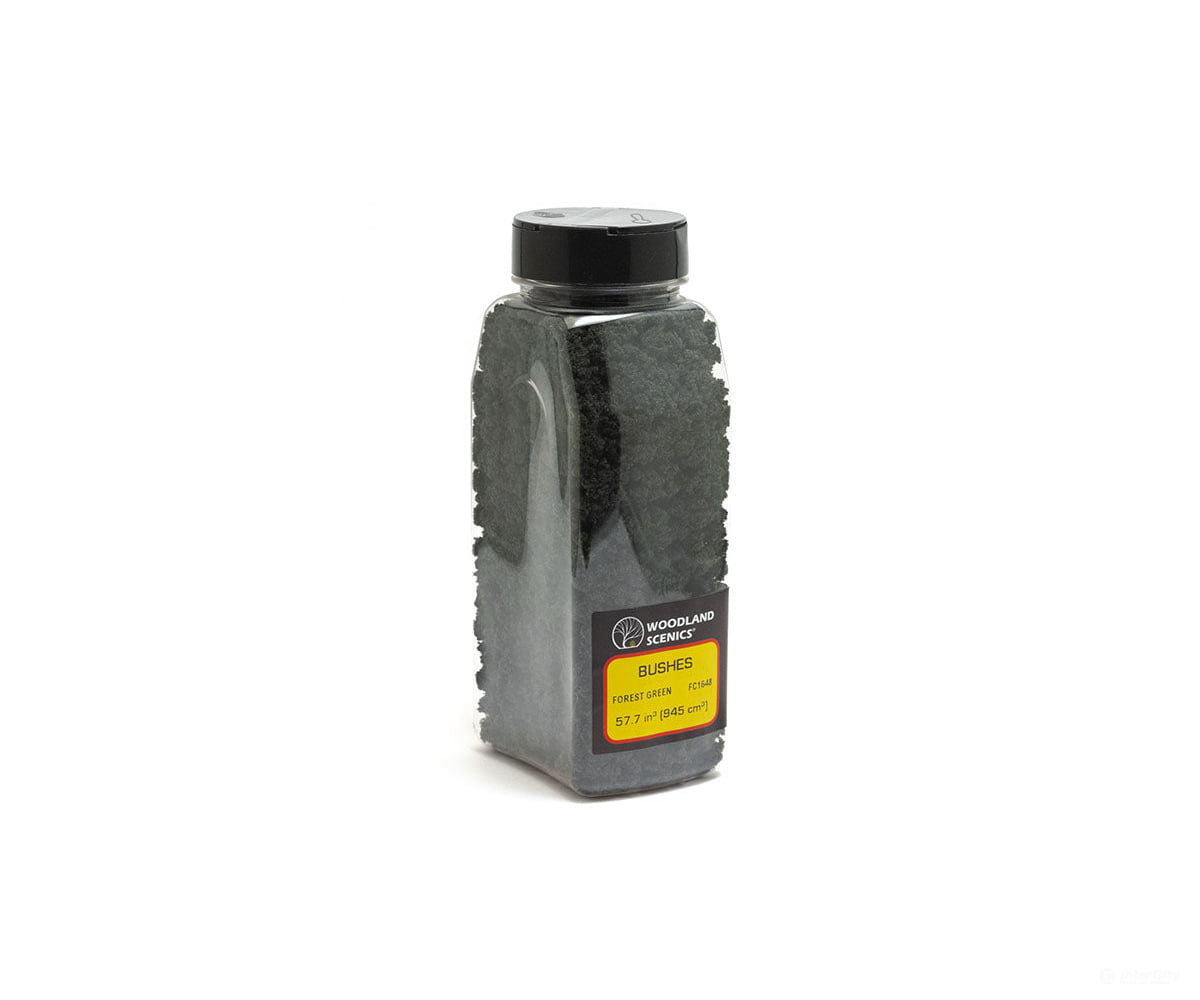 Woodland Scenics 1648 Shaker Bushes Forest Green (32 Oz) Trees & Vegetation