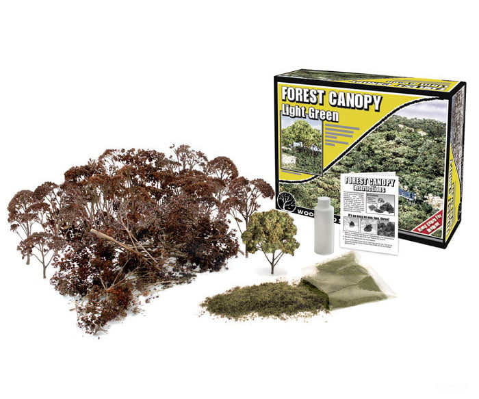 Woodland Scenics 1660 Light Green Fores Canopy Trees & Vegetation