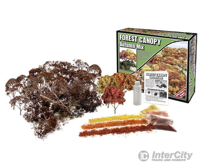 Woodland Scenics 1663 Autumn Mix Forest Canopy Trees & Vegetation