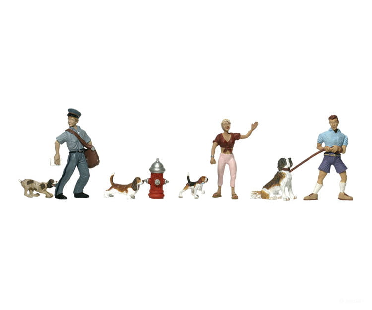Woodland Scenics 1827 People & Pets(Ho) Figures