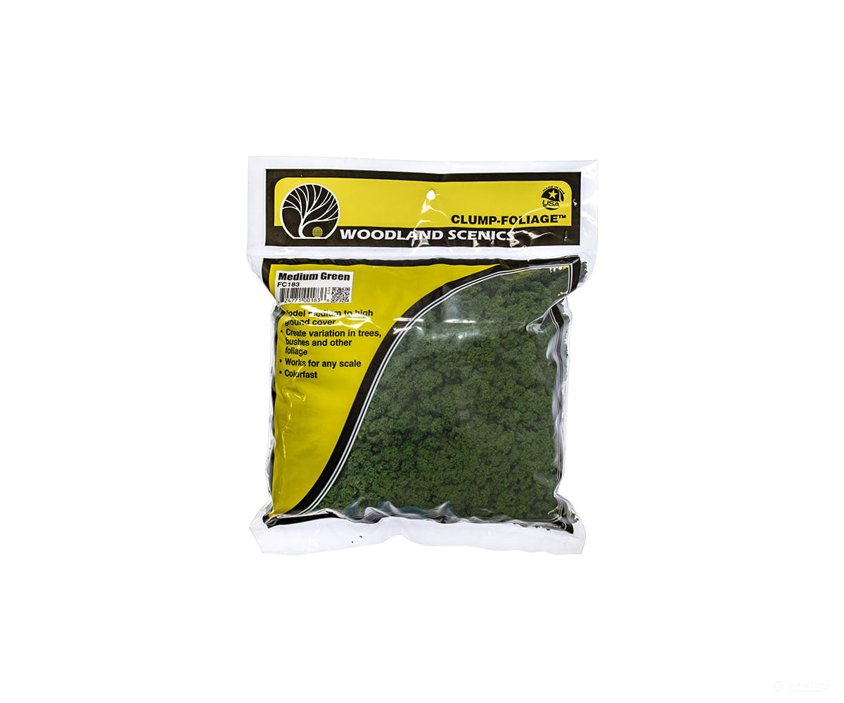 Woodland Scenics 183 Clump Foliage-Med. Green (2.8L) Trees & Vegetation