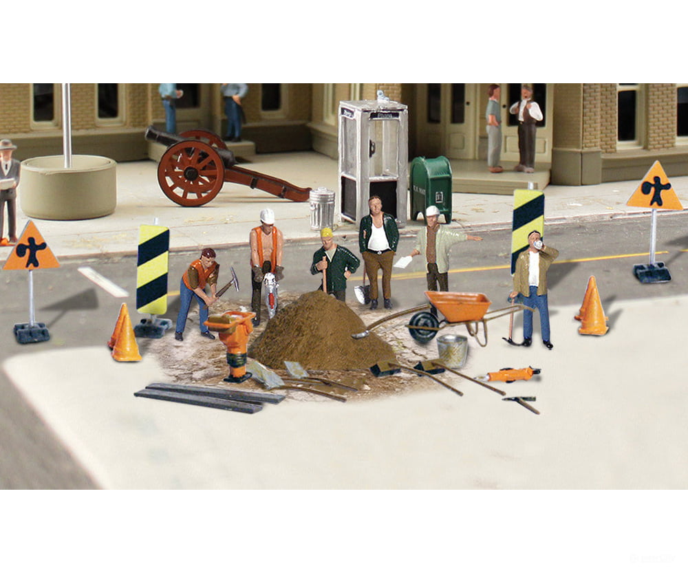 Woodland Scenics 1850 Road Crew (Ho) Figures