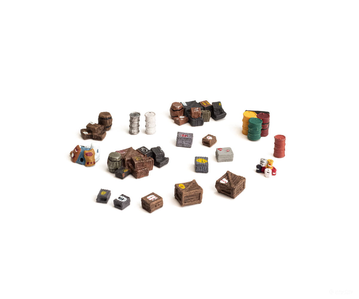 Woodland Scenics 1855 Assorted Crate (Ho) Figures