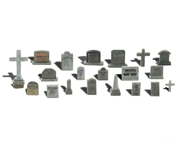 Woodland Scenics 1856 Tombstones (Ho) Figures
